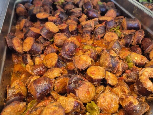 Rougail saucisses poulet fumées