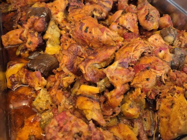 Cari pouletfuméesbringelle