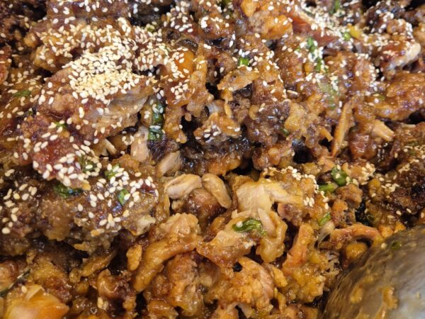 Steak de poulet au miel